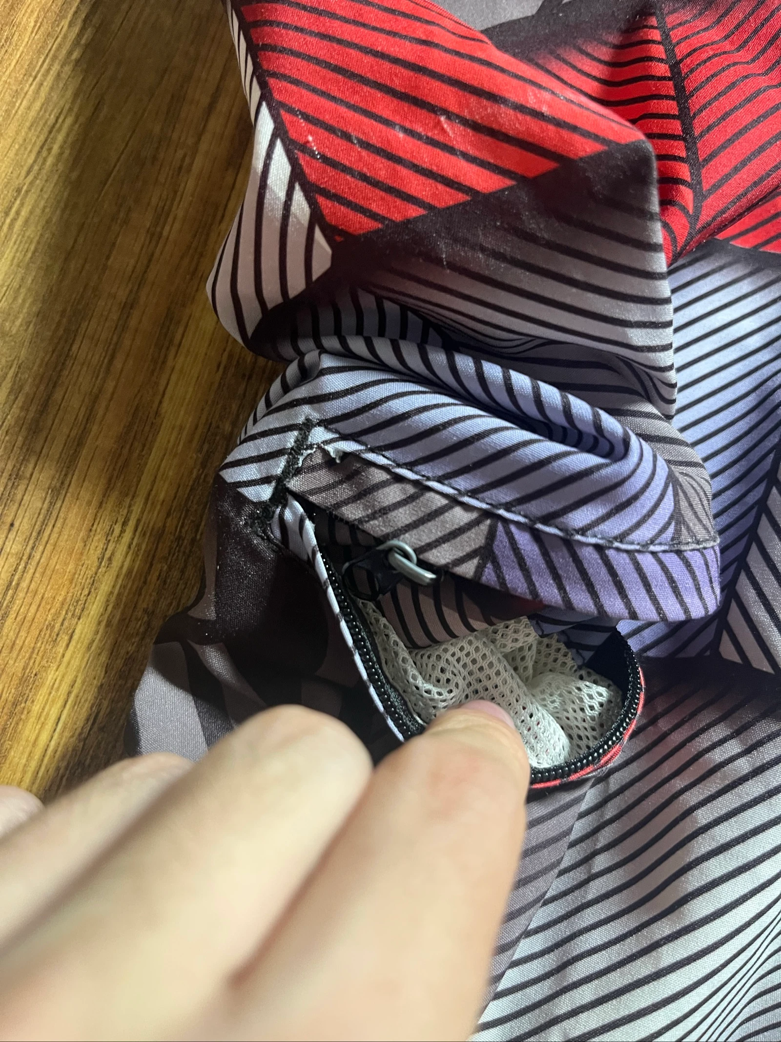 Patchwork Geometric Print Boardshort with Repeated Logo - Freegun - Size XS - good condition – photo 8